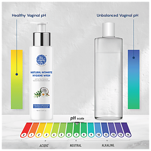 The Moms Co Natural Intimate Hygiene Wash - Prevents Irritation, Dryness & Odour, For Women, 100 ml  