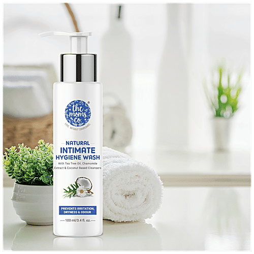 The Moms Co Natural Intimate Hygiene Wash - Prevents Irritation, Dryness & Odour, For Women, 100 ml  