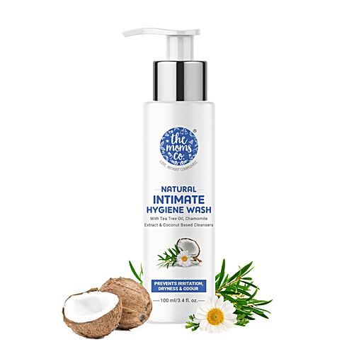 The Moms Co Natural Intimate Hygiene Wash - Prevents Irritation, Dryness & Odour, For Women, 100 ml  