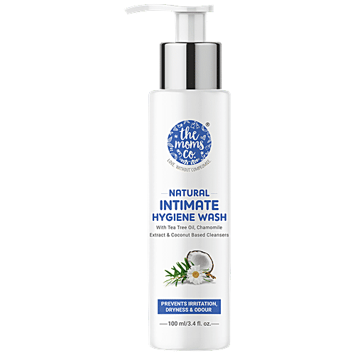 The Moms Co Natural Intimate Hygiene Wash - Prevents Irritation, Dryness & Odour, For Women, 100 ml  