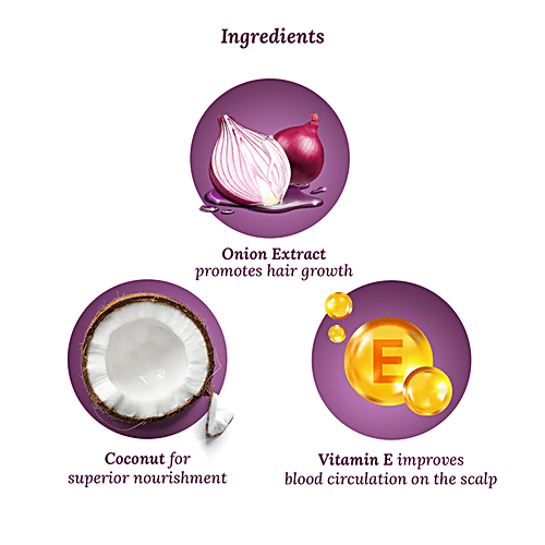 Parachute Advansed Onion Hair Oil - With Comb Applicator, For Growth, Hair Fall Control, 200 ml