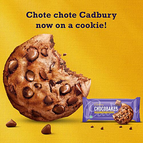 Cadbury Chocobakes Choco Chip Cookies, 83 g  Cadbury now in a Cookie, Perfect for Sharing with Your Loved ones