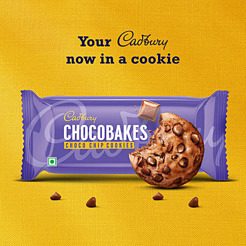 Cadbury Chocobakes Choco Chip Cookies, 83 g  Cadbury now in a Cookie, Perfect for Sharing with Your Loved ones
