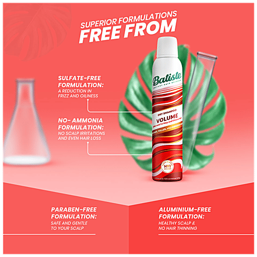 Buy Batiste Dry Shampoo Volume, For Fresher, Fuller & Lifeless Hair