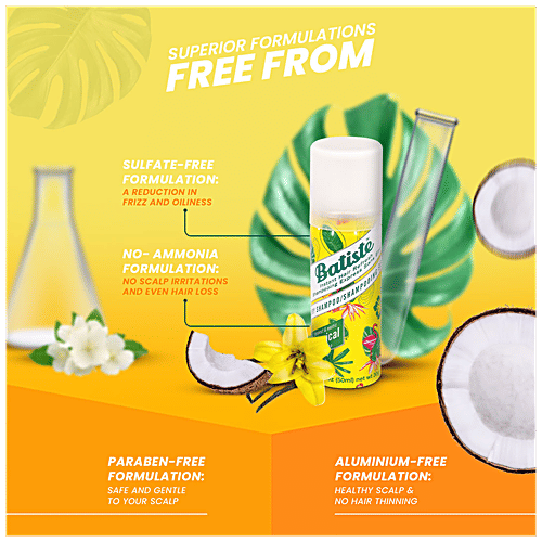 Buy Batiste Dry Shampoo Coconut & Exotic Tropical, Absorbs Excess Oil