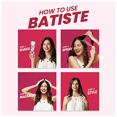Batiste Dry Shampoo - Skinny Dip, Bold & Enchanting Naughty, Instant Hair Refresh, 200 ml  