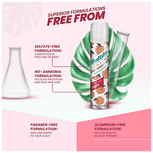 Batiste Dry Shampoo - Skinny Dip, Bold & Enchanting Naughty, Instant Hair Refresh, 200 ml  