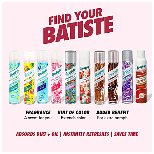 Batiste Dry Shampoo - Skinny Dip, Bold & Enchanting Naughty, Instant Hair Refresh, 200 ml  