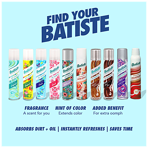 Buy Batiste Dry Shampoo Hydrate, No White Residue, For Damaged Hair