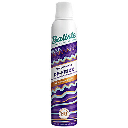 Batiste Dry Shampoo - De Frizz, No Visible Residue, For Smooth Hair, 200 ml  
