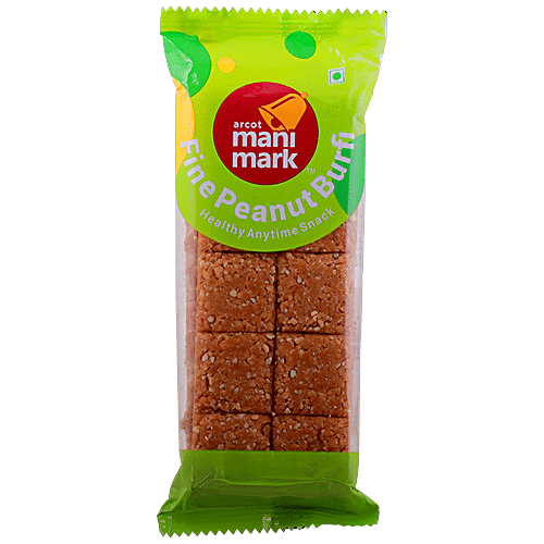 Manimark Fine Peanut Burfi - Healthy Snack, 150 g  
