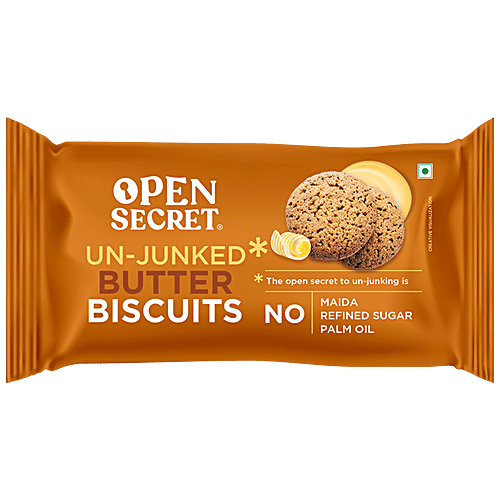 Buy Open Secret UnJunked Butter Biscuits No Maida, Refined Sugar