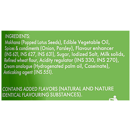 Protyze Mini Makhana/Fox Nuts - Sour Cream & Onion, Protein Rich, Gluten Free Snack, 20 g Pouch 