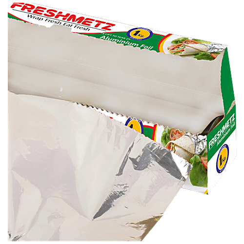 Buy Freshmetz Aluminium Foil Natural, Biodegradable, Grease Proof