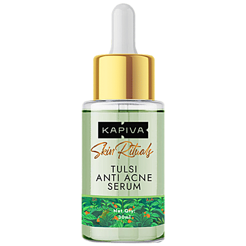 Kapiva Tulsi Anti-Acne Serum - For A Clear Skin, 100% Ayurvedic Serum With Herbal Actives, 30 ml