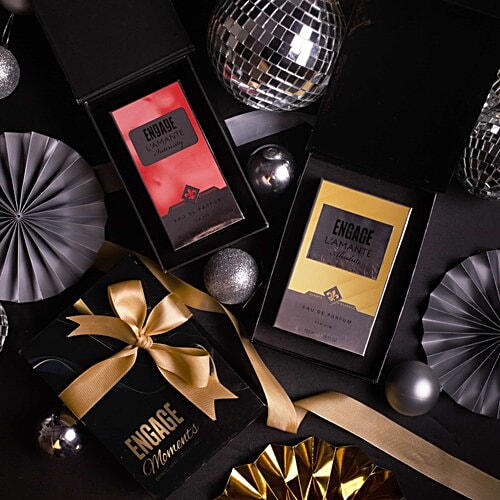 Engage L'amante Eau De Perfume Combo Gift Box - Absolute & Intensity, For Men & Women, 100 ml (Pack of 2) 