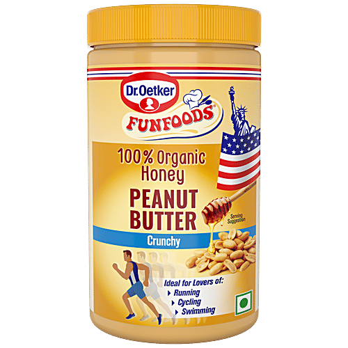 Buy Dr. Oetker Funfoods 100 Organic Honey Peanut Butter, Crunchy