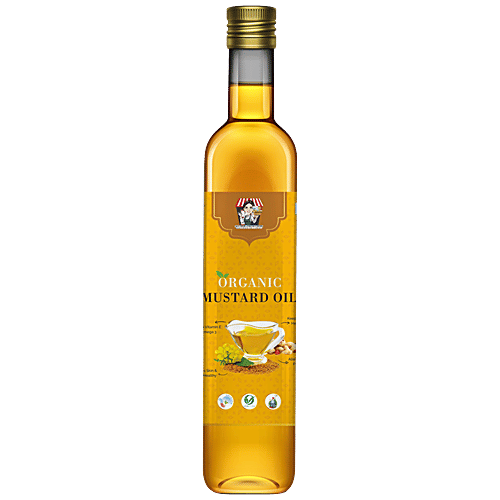 Mothers Fresh Foods Organic Mustard Oil - Rich In Vitamin E, 500 ml