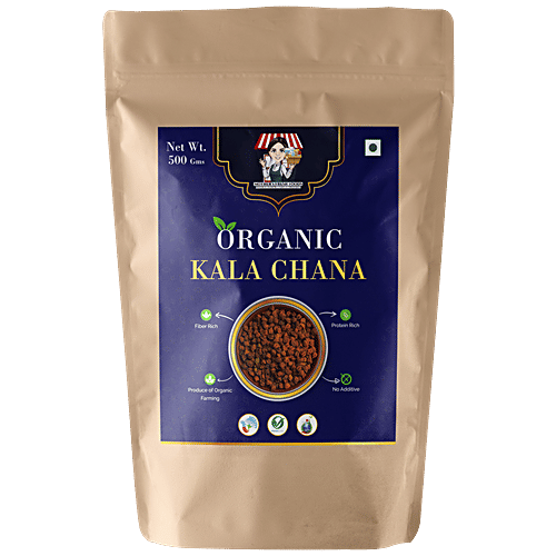 Mothers Fresh Foods Organic Kala Chana - Protein Rich, 500 g