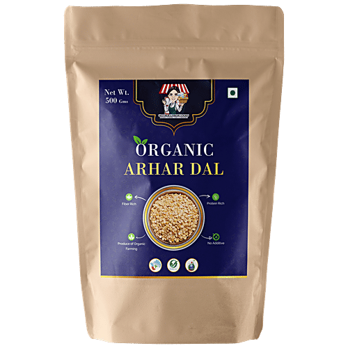 Mothers Fresh Foods Organic Arhar Dal - Protein Rich, 500 g