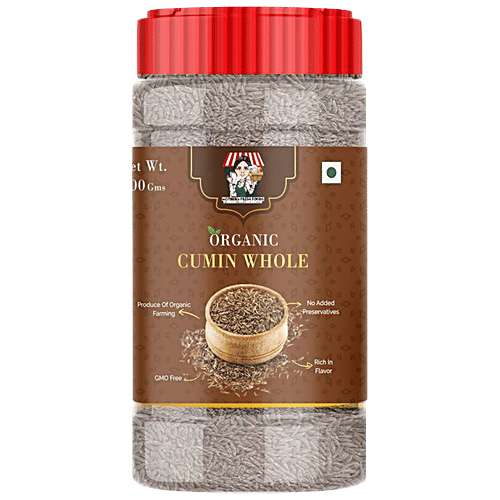 Mothers Fresh Foods Organic Cumin Whole - Adds Rich Flavour, 100 g