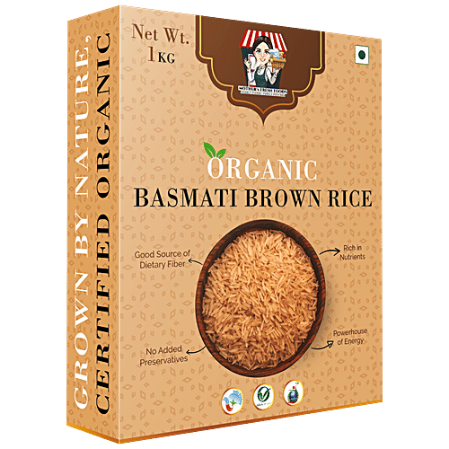 Buy Mothers Fresh Foods Organic Basmati Brown Rice Rich In Nutrients