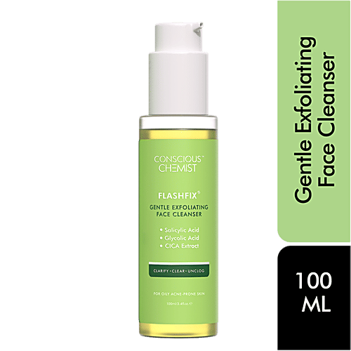 Buy Conscious Chemist Flashfix Gentle Exfoliating Face Cleanser For