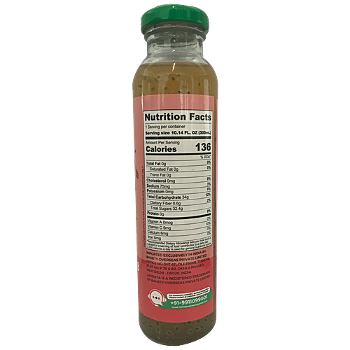 Buy Lafiesta Peach Juice Basil Seeds Drink Rich In Vitamins & Fibre