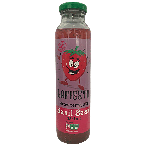 Buy Lafiesta Strawberry Juice Basil Seeds Drink Rich In Vitamins