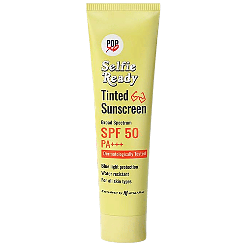 MyGlamm POPxo Selfie Ready Tinted Sunscreen - SPF 50, PA+++, Blue Light Protection, 30 g  