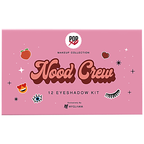 MyGlamm POPxo Makeup Nood Crew 12 Eyeshadow Kit - Mattes & Shimmers, 8.4 g  
