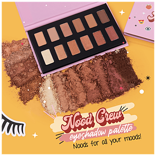 MyGlamm POPxo Makeup Nood Crew 12 Eyeshadow Kit - Mattes & Shimmers, 8.4 g  