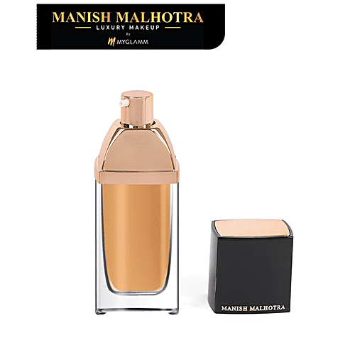 MyGlamm Manish Malhotra Skin Awakening Foundation - Long Lasting, Glow Igniting Formula, 34 g Neutral Beige 