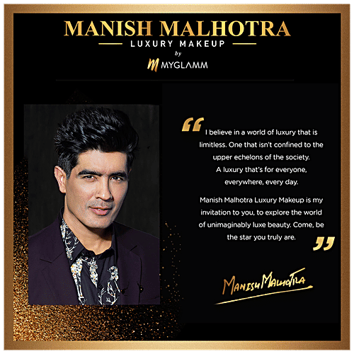 MyGlamm Manish Malhotra Skin Awakening Compact - With SPF 30, Anti-Shine Effect, 9 g Warm Bronze 