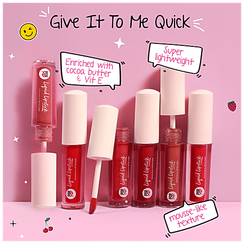 MyGlamm POPxo Makeup Homegirls Liquid Lipstick Kit - Cheerleader, Ride or Die, BFF 4L, 3 pcs  