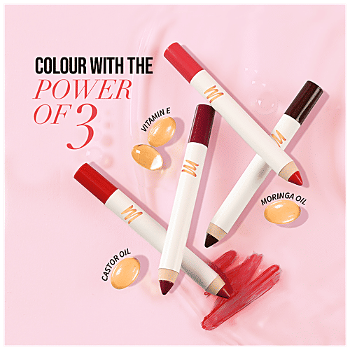 MyGlamm LIT Matte About It Lip Color - Highly Pigmented, Comfortable, 2.8 g (Free Sharpener) 