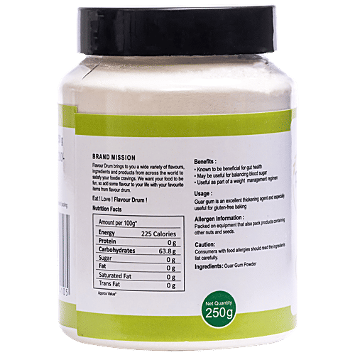 Buy Flavour Drum Guar Gum Powder Natural Gluten Free Food Thickener