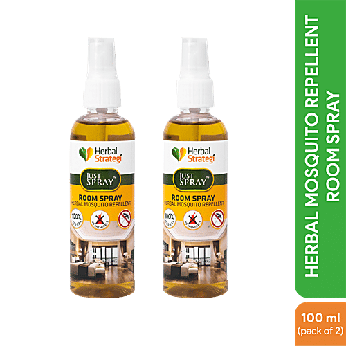 Buy Herbal Strategi Mosquito Repellent Room Spray 100 Natural, Eco