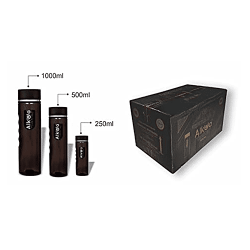 Varahi Alkua Ionized Alkaline Water With Silver 5-8 mcg - High In Calcium, Magnesium, 250 ml  