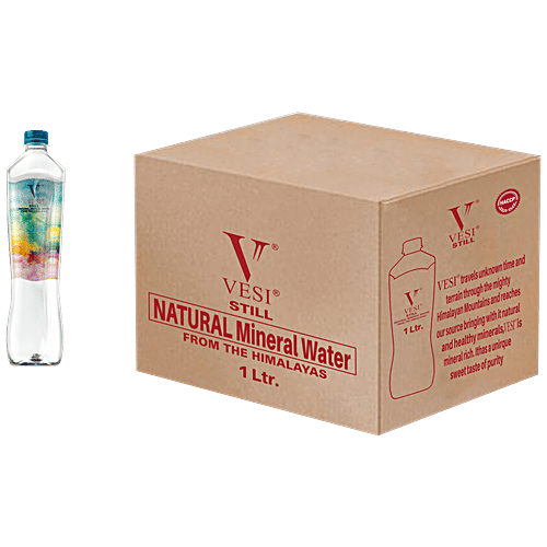 Varahi Vesi Still Natural Mineral Water - Helps In Better Digestion, 1 L