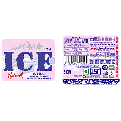 Buy Varahi Ice Still Natural Mineral Water Helps In Better Digestion