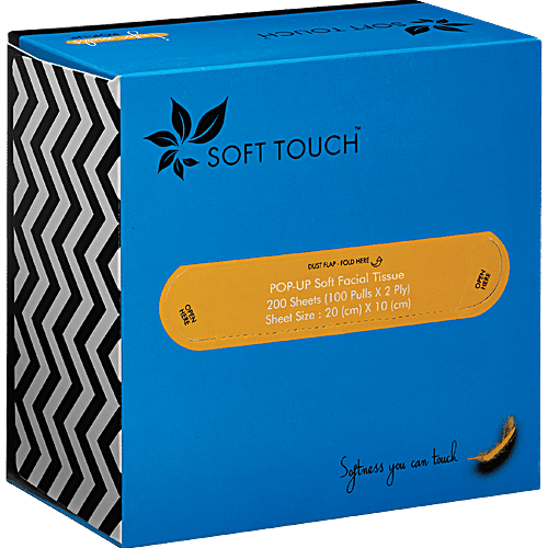 Buy Soft Touch Informal Ultra Soft Facial PopUp Tissue Box Online at