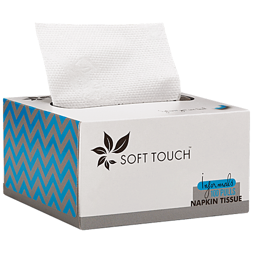 Soft Touch Informal Facial Napkin Tissues - 2 Ply, 200 pcs Box 