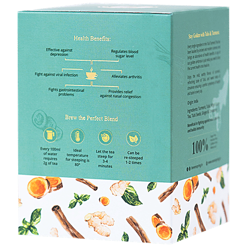 Buy Seven Spring Tulsi Turmeric Tea Helps Fight Against Viral