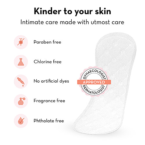 Plush Daily Panty Liners - 100% Pure U.S. Cotton, Provides All Day Freshness, 180 mm, 30 pcs  