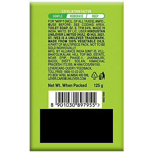 St.Ives Scrub Soap - Apricot & Honey, Antioxidant, Exfoliating, Moisturising, 125 g (Pack of 5)