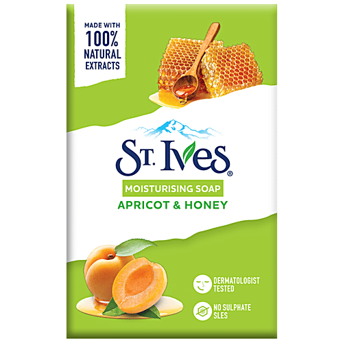 St.Ives Scrub Soap - Apricot & Honey, Antioxidant, Exfoliating, Moisturising, 125 g (Pack of 5)