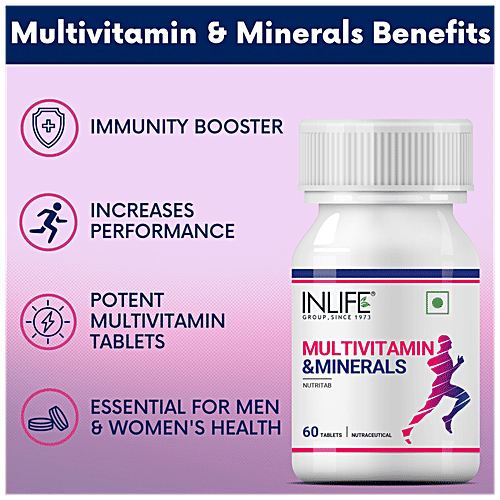 Buy INLIFE Multivitamin & Minerals Tablets Daily Formula, For Men