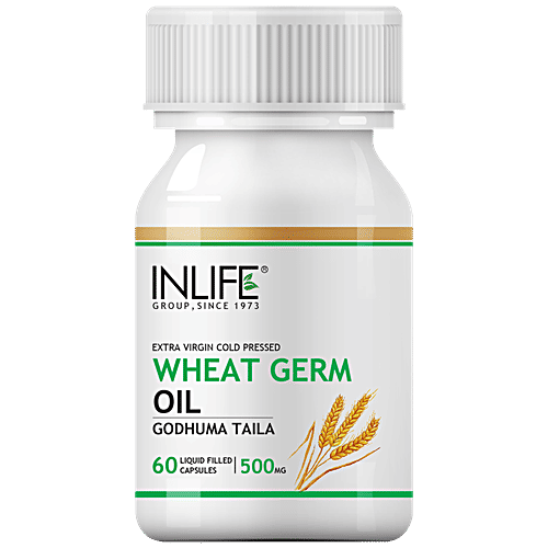 Buy INLIFE Wheat Germ Oil 500 mg Capsules Online at Best Price of Rs