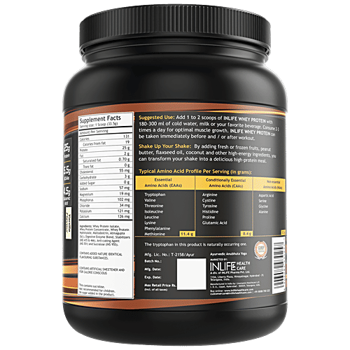 Buy INLIFE Whey Protein Powder Vanilla, Isolate Concentrate Hydrolysate & Digestive Enzymes